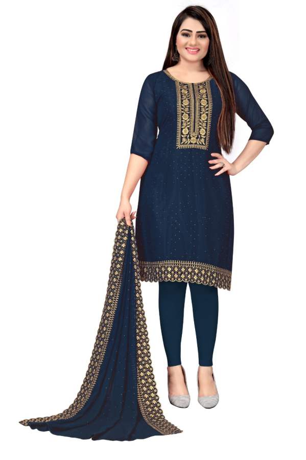 Gng 41075 Stylish Fancy Festive Wear Georgette Work Dress Material Collection